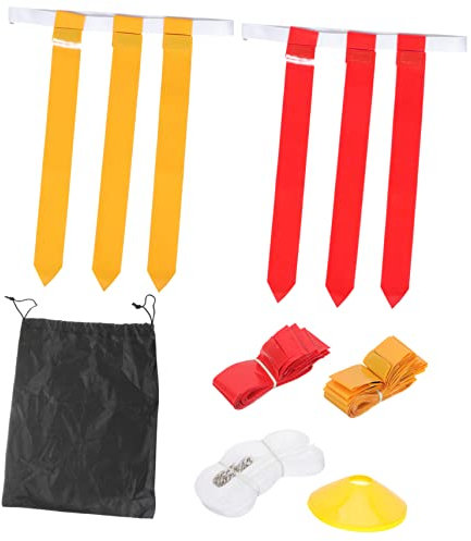 BESPORTBLE 1 Set Fußballgürtel Flagge Fußballausrüstung Fußbälle Fahnenmast Flaggen Flaggengürtel Capture The Flag Fußballspielgürtel Fußballflagge Rugby Fußballzubehör Pvc
