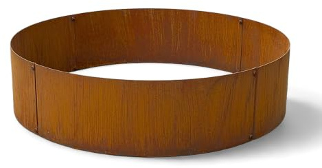 Czaja Pflanzringe 2 Stück Ø 80 cm Edelrost - Hochbeet Rost Pflanzgefäß Pflanzkübel Metallring Kräuterbeet Stahlring Stahl Ring