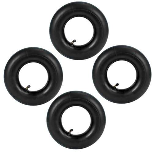 Blmirror 4 Stück 4.10/3.50-4 Schlauchreifen für Sackkarre, Rollwagen, Handkarren, Gartenkarren, Rasenmäher, 4.10-4 Ersatzschlauch