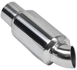 FLFHDUP Silenziatore Tubo Terminale di Scarico in Acciaio Inossidabile per Auto da 2,0 e 2,5 Pollici, silenziatore per autocarro, silenziatore per la Regolazione del Suono(2.0)