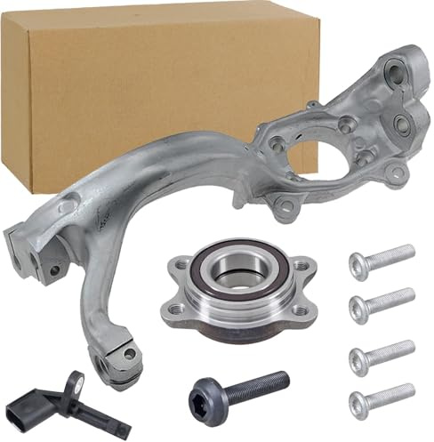Reparatursatz Achsschenkel vorne links mit Radlager ABS-Sensor | Zzp-Au-018 + 754739 + 294751 Kompatibel mit A6 Allroad C6 (4FH),A6 C6 (4F2),A6 C6 Avant (4F5)