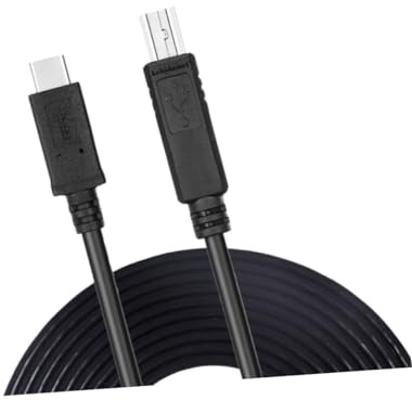 Operitacx Cable USB Tipo C para Impresora Metros con Conectores Chapados Alta Velocidad Mbps Compatible con Dispositivos USB y Resistente y Duradero Color Negro