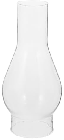 Ipetboom Kerosinlampenschatten Aus Glas Vintage Lampenschirmglas Für Petroleumlampe Und Öllampe Windschutzglas Für Notfallbeleuchtung Outdoor-Einsatz Und Dekoration 6.50 X 2.99 X 2.99 in