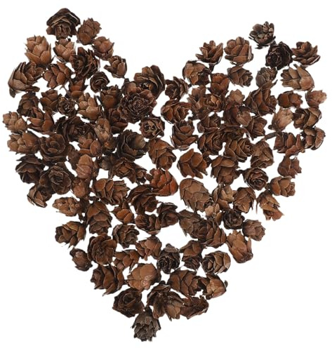 SUPVOX Pommes de Pin Miniatures Artificielles 1-2 Cm, Lot de 100 Pièces, Décoration de Noël Naturelle et Créative, Ornement Photo et Accessoire Festif pour Maison et Fêtes