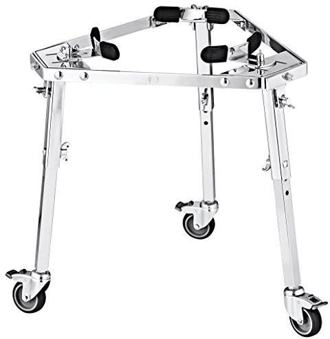 Meinl Percussion Professional Conga Stand - Ständer für Conga - Anpassbare Größe - Mit Rollen - Stahl, Verchromt (TMPC)