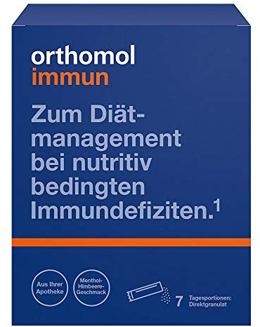 Orthomol Immun Direktgranulat Himbeer/Menthol, 7 St
