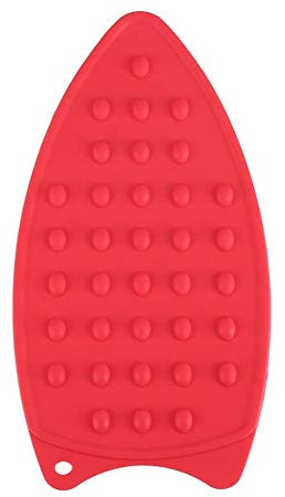 Support pour Fer à Repasser et Tampon en silicone anti-dérapante anti-glisse de tapis de fer résistant à la chaleur pour Fer à Repasser et les couverts et les tasses -40~230℃ 27 x 14 x 0.7cm(Red)