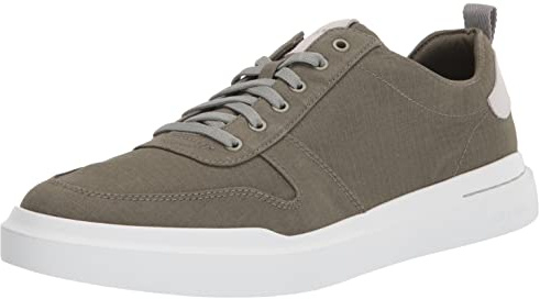 Cole Haan Men's Grandpro Rally Canvas Court Sneaker, Dusty Olive/White, 10.5 Medium