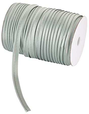 Pandahall Polyesterfaser-Paspelierung, 0,95 cm, 109 m, einfach gefaltetes Schrägband, Maxi-Piping zum Nähen, Trimmen und Polster, Grau