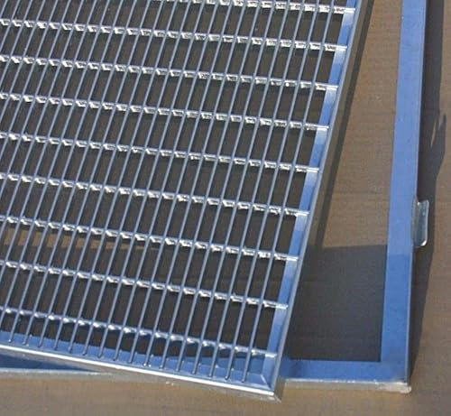 SPH Gitterrost verzinkt 600x800mm mit ZARGE Maschenweite 30x10mm Gesamthöhe 23mm