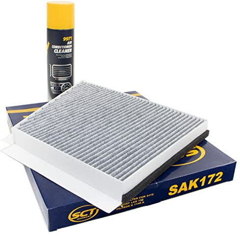 Filtre d'habitacle SAK172 + nettoyant pour climatisation 520 ml MANNOL