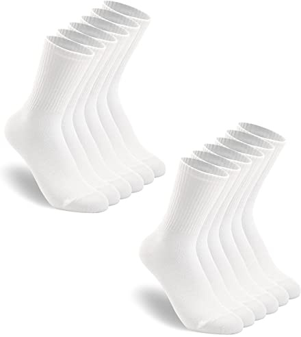 HAVE A TREE Women's 3-6 Pack Crew lightweight thin Casual Calf Socks (H001-6W)
