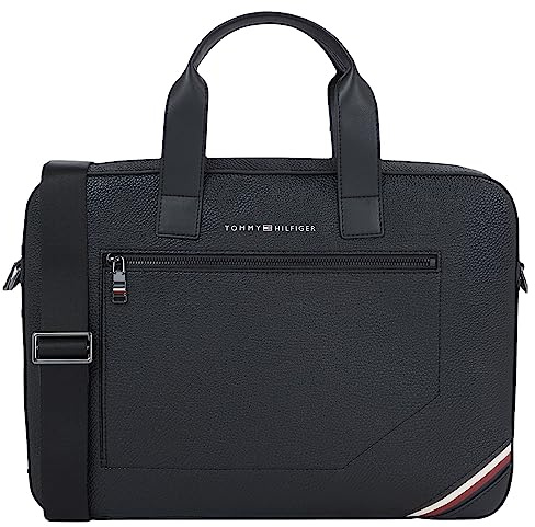 Tommy Hilfiger Th Central Slim Computertasche, Schwarz, OS, Schwarz (Schwarz), One size
