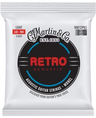 C.F MARTIN & CO – strängar retroljus, nickel, 12, trepack