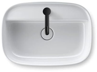 Duravit Zencha Aufsatzbecken 550 mm, ein Hahnloch, 2374550071, Farbe: Weiß