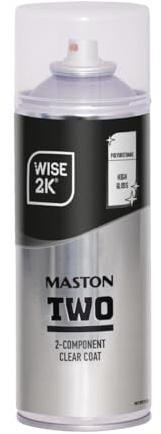 Maston Spray Paint 2K PU Clear Coat High Gloss 400ml