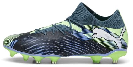 PUMA Unisex Adults Future 7 Match FG/AG Soccer Shoe, Gray Skies-PUMA White-Fizzy Apple, 42 EU