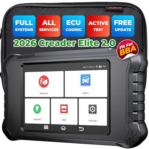 LAUNCH Creader Elite 2.0 BBA OBD2 Diagnosegerät für Benz/BMW/Audi Serie, Full System Bidirektionale Diagnose-Scanner, ECU-Codierung, alle Dienst, OBD2 Tests Code Leser, AutoVIN, kostenloses Update
