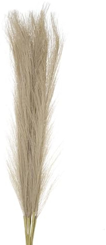 sourcing map 12Pcs 21/55cm Fluffy Faux Pampas Decor Tall Artificial Grass for Living Room Party Wall Vase Wedding Decoration,Brown