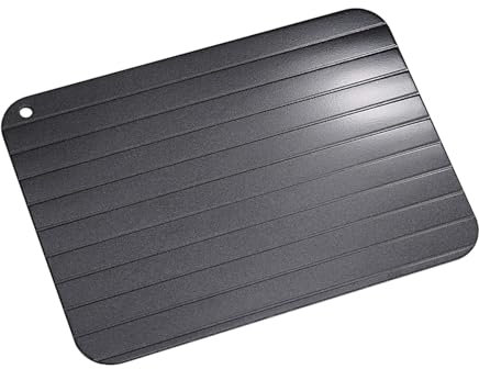 Vassoio Di Scongelamento,Rapido Metallo Alluminio Scongelamento Gadget da Cucina Scongelamento Veloce Piatto Di Scongelamento per Alimenti Surgelati Tagliere di Carne per La Cucina Di Casa 30 * 20CM