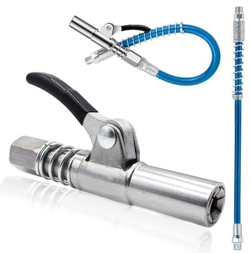 VOBOR Ingrassatore Manuale, Testina Ingrassatore Professionale pressa per Grasso con Tubo da 30,5 cm, per Tutti i Tipi di Presse per Grasso