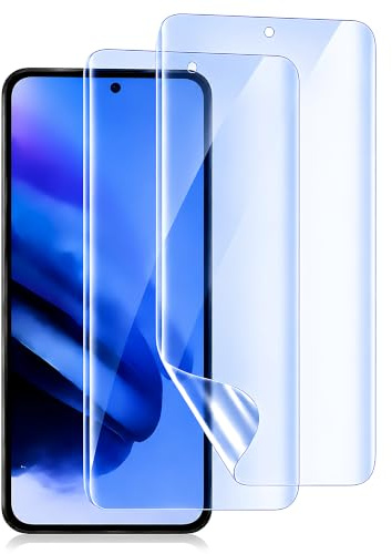 case & glass 2 Laminas DE HIDROGEL Protector DE Pantalla Anti LUZ Azul Compatible para REDMI Note 9 Pro