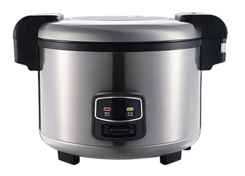 Olla arrocera de acero inoxidable (10-23 l) Olla arrocera comercial grande, for restaurantes, cantinas, restaurantes, escuelas, 240V US/EU(10L)