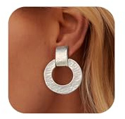 LILIE&WHITE Ohrclips Gold Ohrstecker für Damen – Modische, langlebige und farbbeständige Ohrclips, Geschenk für Geburtstagsfeiern und besondere Anlässe