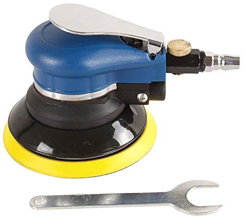 Luftschleifer, pneumatische Poliermaschine, Polierer, Autowachsmaschine, Polieren, Autowaschanlage, multifunktionales Staubentfernungsrohr im Lieferumfang enthalten, 125 mm (125 mm)