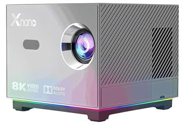 2025 Upgraded Proyector Portátil,Smart Projector 4K,Proyector Portatil Inteligente,Proyector 720P Full HD Nativo AI Auto Focus/Keystone,Proyector Para Cine En Casa Para Ios/Android/TV Stick A