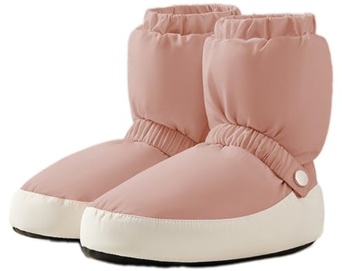 E-ALLDIR Calientes Botas de Danza Clásica - Botas de Ballet Térmicas con Hebilla Ajustable en el Tobillo, Suela de PVC Antideslizante, Forro de Algodón de Seda 80g