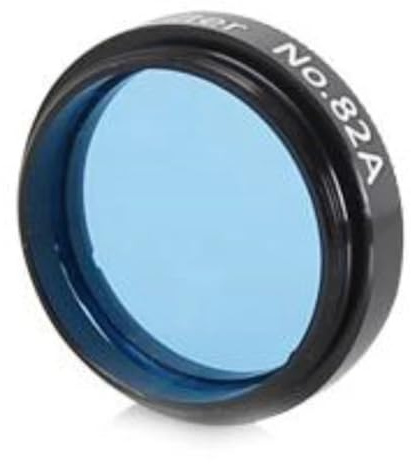 Teleskop 2 Stück sechsfarbiger Nebelfilter 1,25 Zoll 31,7 mm Mondfilter(Blue)