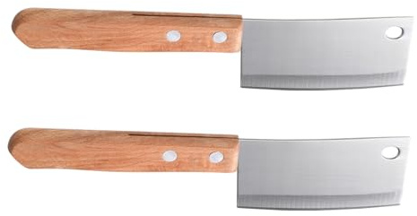 SAFIGLE 2 pièces Couteaux Beurre Acier Inoxydable Mini Couteaux de Cuisine Pratiques pour Fromage et Beurre Lames Résistantes avec Manche Élégant Ustensiles Polyvalents pour Découpes