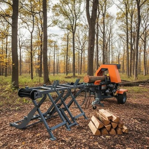 Processore idraulico per legna da ardere ad alta velocità, 20-34 tonnellate, spaccalegna automatico con telaio rinforzato, perfetto per la lavorazione quotidiana del legno, esigenze commerciali di