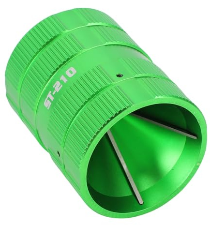 Zhjvihx Herramienta de Escariador de Tuberías, Desbarbado de Tubos de PVC de Cobre con 4 Escariadores de Carburo Sólido para Tubos de Diámetro Exterior Interior de 1/4 a 2-1/8 Pulgadas,