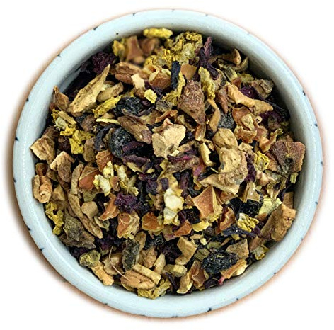 Seven Essences Infuso di Frutta Cuore di Liquirizia - 200g - Infusi eTisane con Liquirizia e Mela - Tisana digestiva alla Liquirizia - Ottima idea regalo