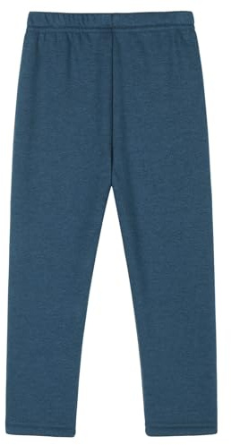 Leggings för flickor, fodrade höst, vinter, stretch, leggings, tjocka byxor för barn, blå, 122