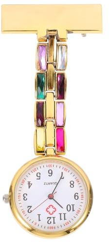 iplusmile Krankenschwester Uhr Taschenuhr Schwesternuhr Ansteckuhr Brosche Quarzuhr Krankenschwesteruhr Analoges Quarzwerk Pflegeuhr Armbanduhr Fob Uhr Geschenk für Arzt Damen Herren Mädchen Student