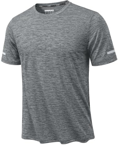 KEFITEVD Tshirts Herren Sport Funktionsshirt Kurzarm Schnelltrocknend Gym | Tennis Shirt, Sportbekleidung für Männer, schnelltrocknend, Rundhals und Basic Design, ideal für Fitness