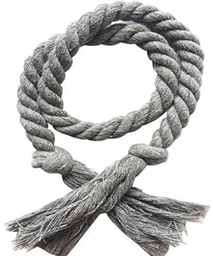 Fibbie per Tenda 2 PCS di Colore Solido Tenda Fibbie Tie Rope Tenda Ganci Tenda Tieback Titolare Pinze Tessitura A Mano Corda di Cotone E Lino Complementi Arredo Casa