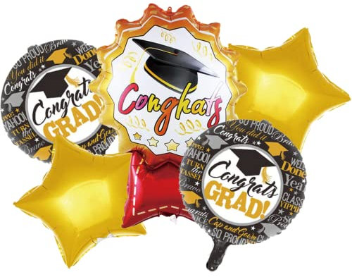 DIWULI Abschluss Luftballons Congrats Ballon-Set Deko Party