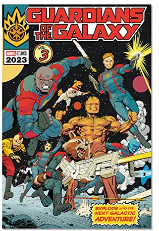 Grupo Erik Marvel Guardians Of The Galaxy Vol 3 Explode Into The Next Galactic Adventure Poster - 36 x 24 inches / 91.5 x 61 cm - Shipped Rolled Up - Cool Posters - Art Poster - Wall Posters