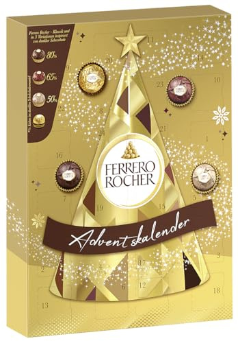 Ferrero Rocher Calendrier de l avent sélection assortiment chocolat noir et lait - Le calendrier de 300g