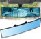 SAULMANN Weitwinkel Rückspiegel, [308 x 78mm] Universal Panorama Rückspiegel zum Aufstecken, Blendschutz Innenspiegel, Lösung für Toten Winkel, für Autos, SUVs, LKWs (Blau)