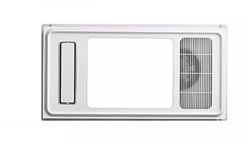 HAILM Extractor Baño con Mando A Distancia Y Luz,Extractor Silencioso Rectangular, con Calentador 2400W, Temperatura Color 5700K No Video Flash Máscara PC + PP Backshell