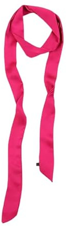 GIMIRO Damen Satin Gürtel 5cm x 195cm Band Imitated Silk Lange Schal Kleid Bund Hut Zubehör (Dark Rose)