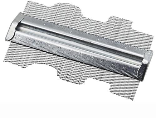 Contorno de metal profesional, medidor duplicador de 6 pulgadas, Medidor contorno metal, herramienta medición de perfil, alfombras, azulejos, carpintería, carpintería, metal