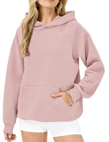 GRMLRPT Felpa con Cappuccio Donna Casual Classico Hoodie Sportiva Tinta Unita Felpa Primavera Autunno Giacca a Maniche Lunghe con Tasche(Multicolore,S-XXL)