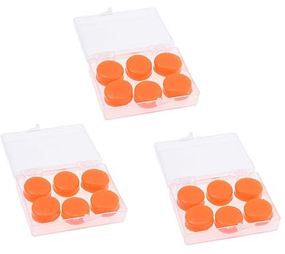 minkissy 18stücke Schwimm-ohrstöpsel aus Verformbarem Silikon-gel und Schalldicht zum Schwimmen Baden und Lernen Orange