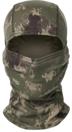 Pasamontañas de camuflaje, ligero, transpirable, capucha de camuflaje, airsoft, militar, sombrero del ejército, cabeza completa, cubierta para el cuello, Sheisty